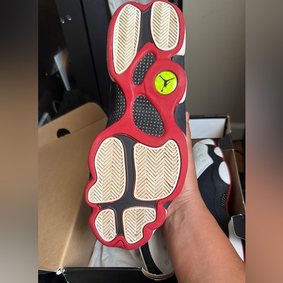 Nike Air Jordan 13 Black White Sneakers - Picture 7 of 9